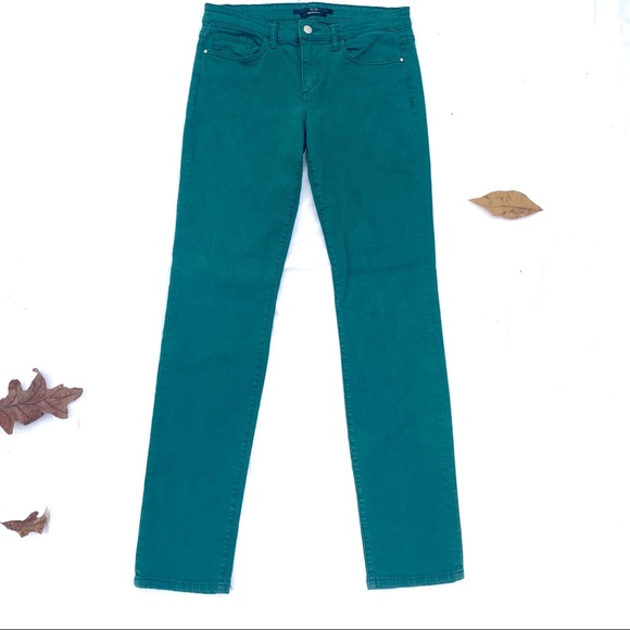Saks Fifth Avenue Green Straight leg Jeans 29 - Picture 2 of 15